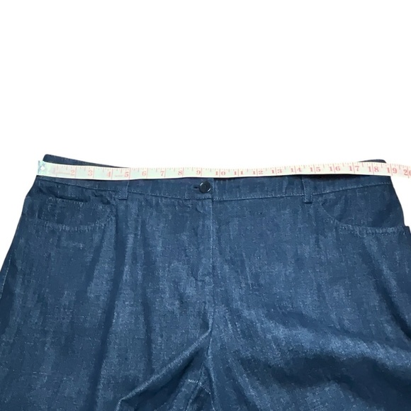 AKRIS PUNTO Five Pocket Straight Leg Cotton Stretch Mid Rise Jeans US Sz 16 - Picture 5 of 10